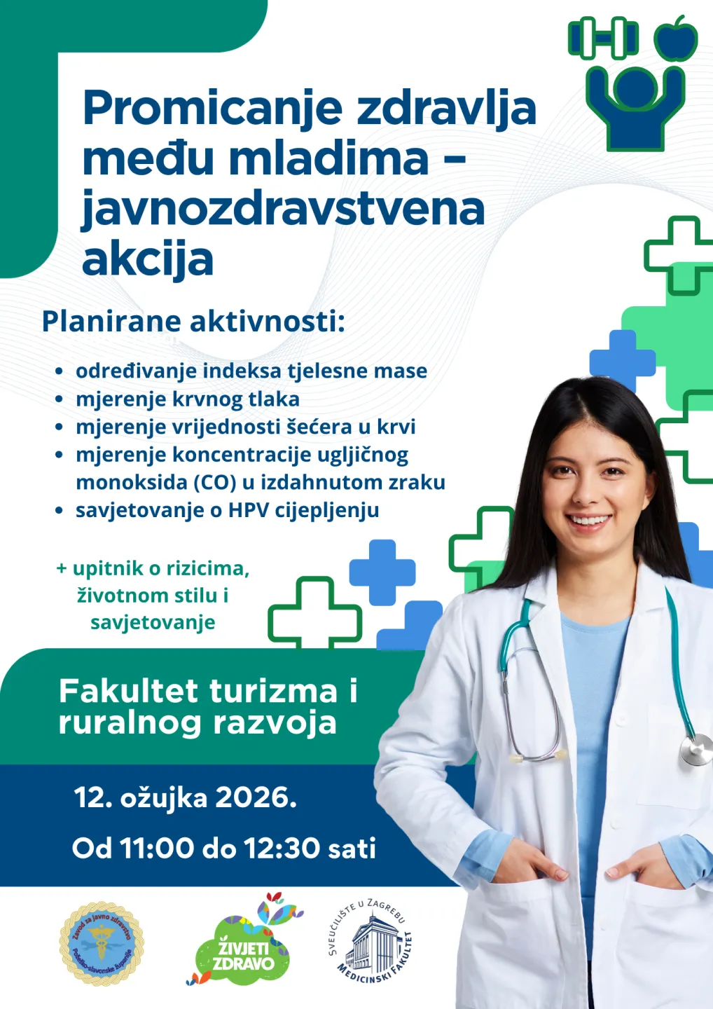 Poziv na javnozdravstvenu akciju „Promicanje zdravlja među mladima“