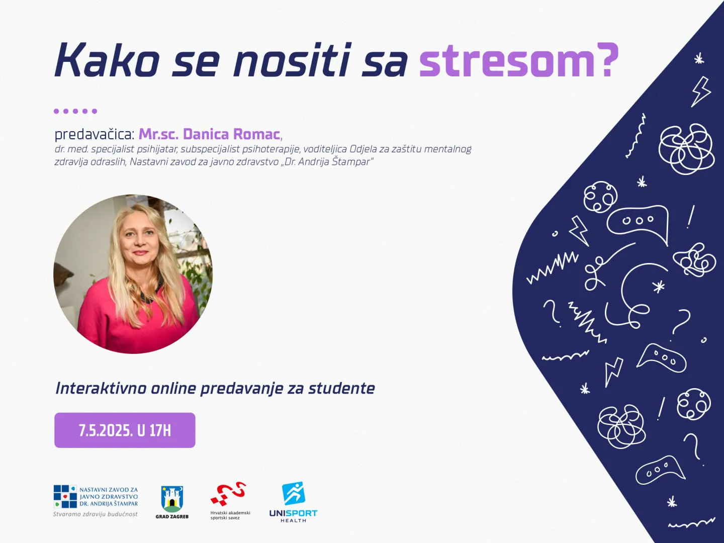 Besplatno online predavanje za studente – Kako se nositi sa stresom?