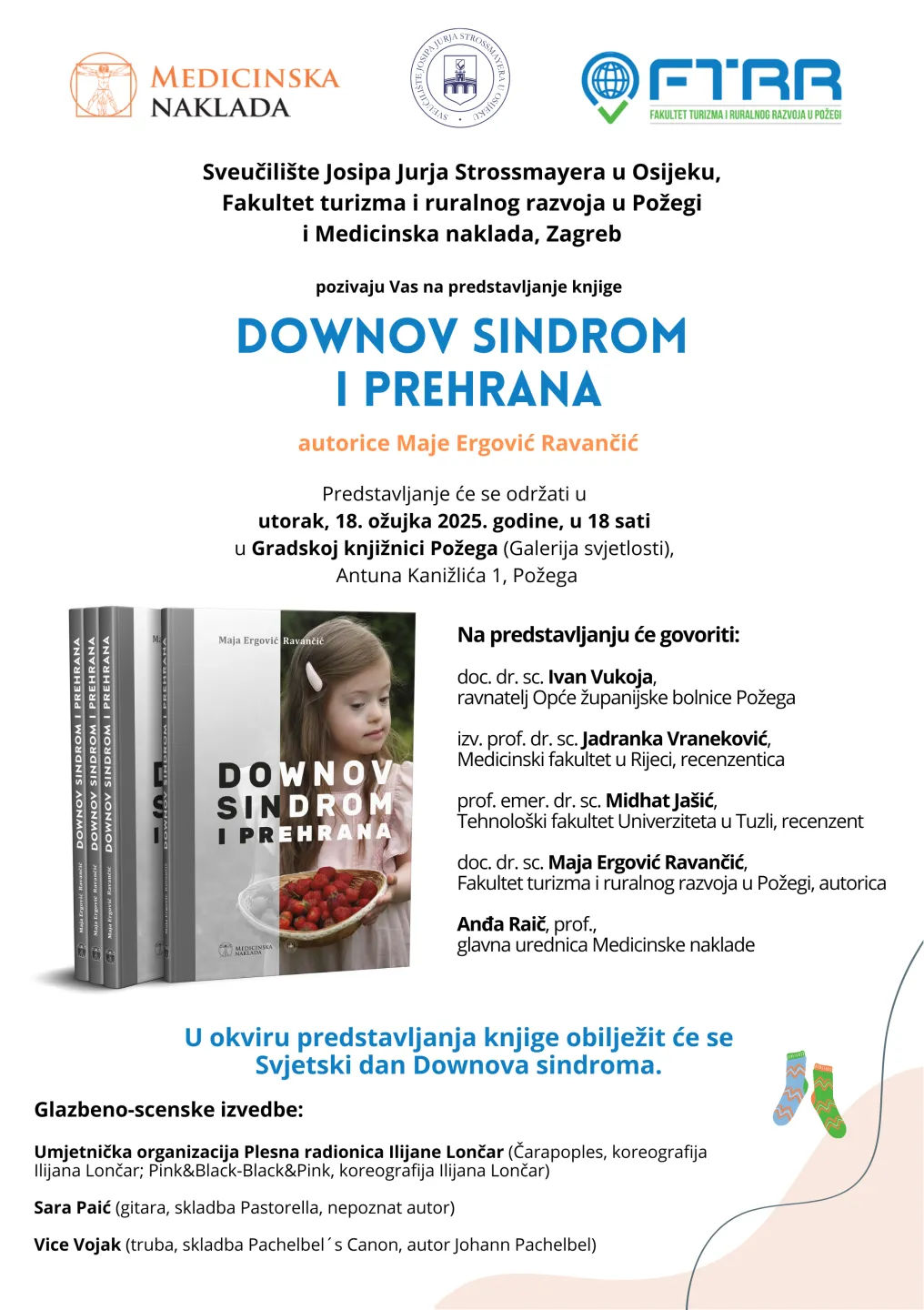 Predstavljanje knjige Downov sindrom i prehrana autorice doc.dr.sc. Maje Ergović Ravančić