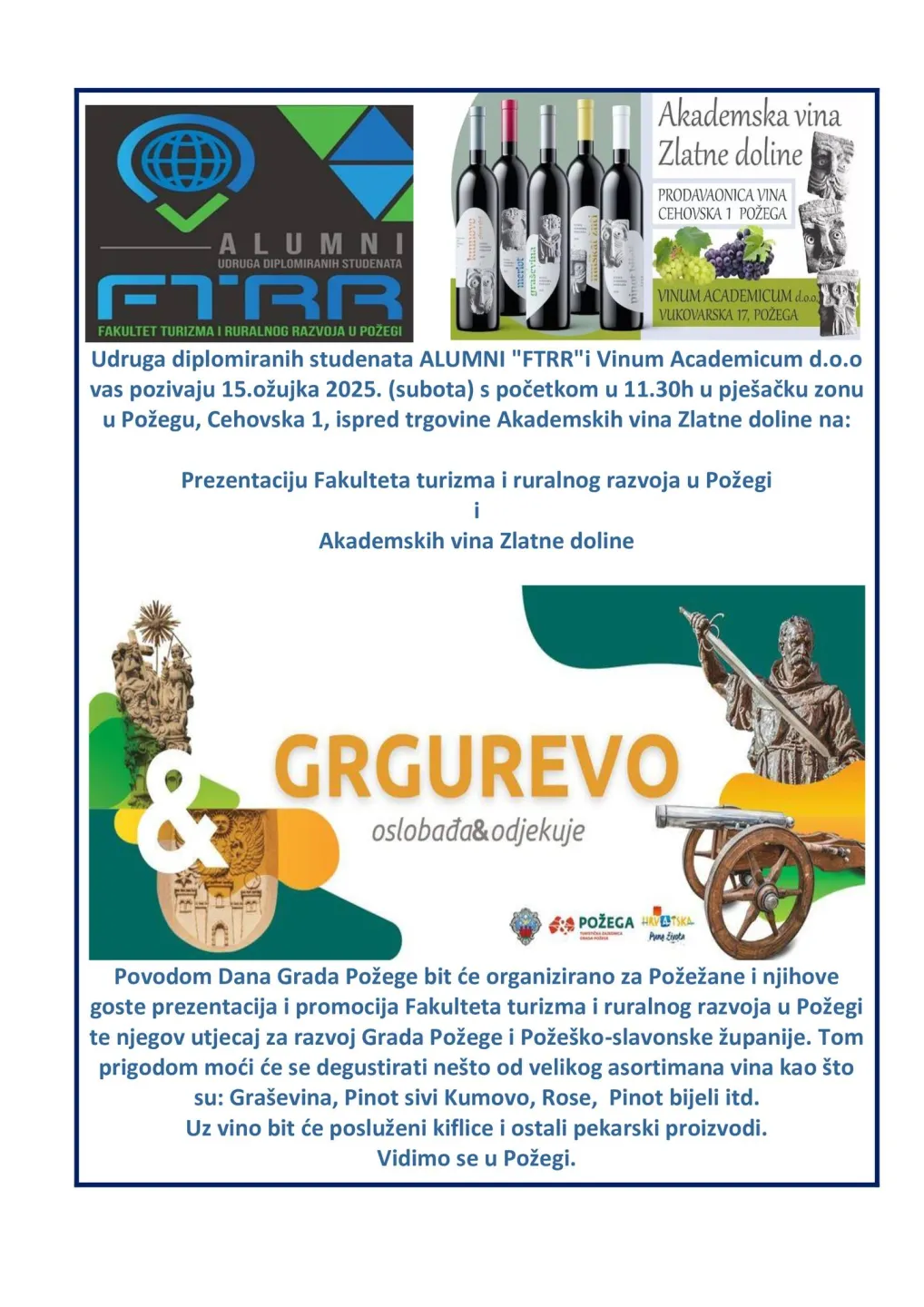 Alumni poziv za Grgurevo