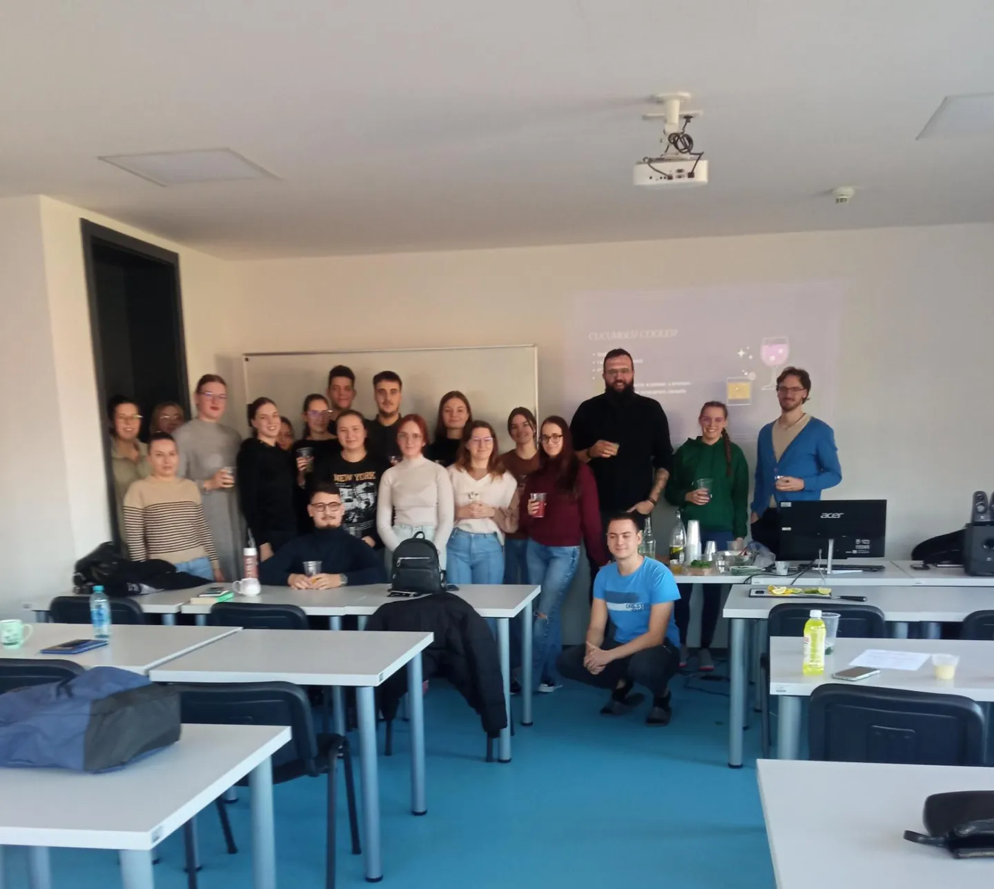 Vedran Bošković održao predavanje „Mocktails kao novost u gastronomiji“ za studente 3. godine Enogastronomije